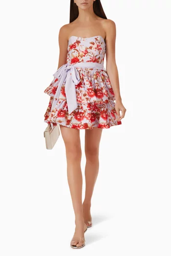 Elina Mini Dress in Satin