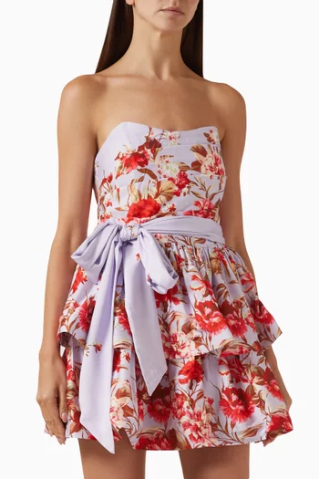 Elina Mini Dress in Satin