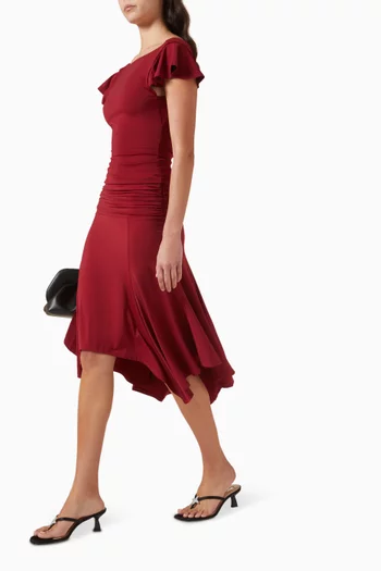 تنورة سوفيانو بحافة غير متماثلة