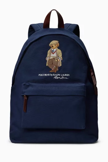 Polo Bear Backpack in Canvas