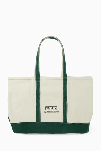 Medium Logo Tote in Canvas
