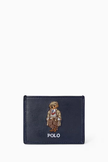Bear Card Case in Leather