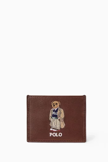 Bear Card Case in Leather