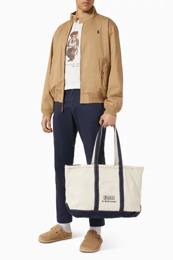 Medium Logo Tote in Canvas