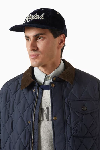 The Ralph Logo Ball Cap in Corduroy