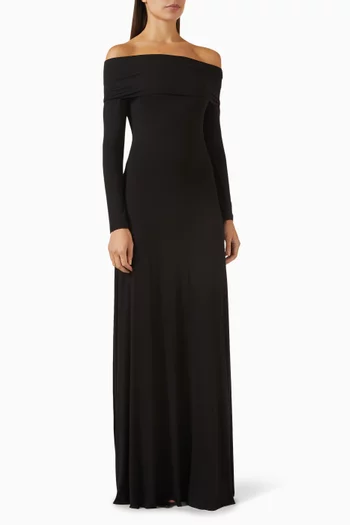 Otis Off-shoulder Knit Dress in Jersey