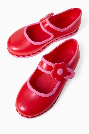 Hip Ballet Flats in PVC