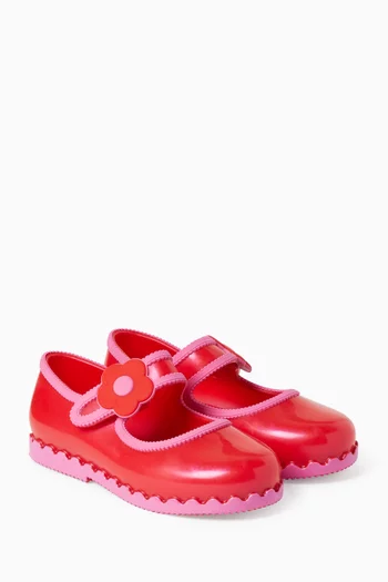 Hip Ballet Flats in PVC