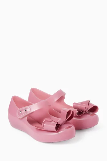 Ultragirl Classy Bow Ballet Flats in PVC
