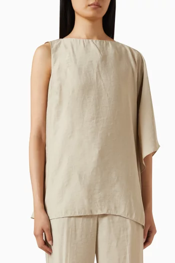 One-shoulder Blouse in Modal Blend