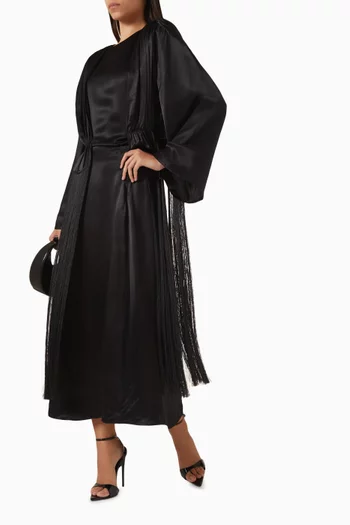 Fringed Pleated Blouse