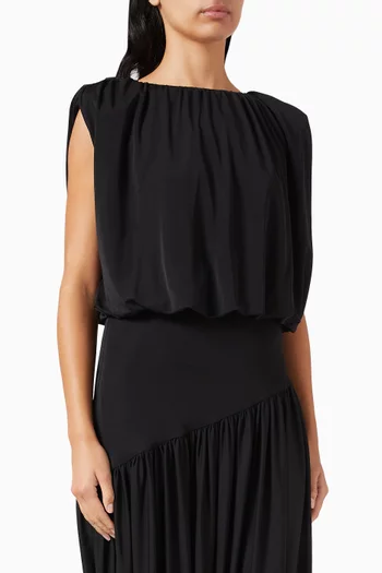 Pleated Midi Dress