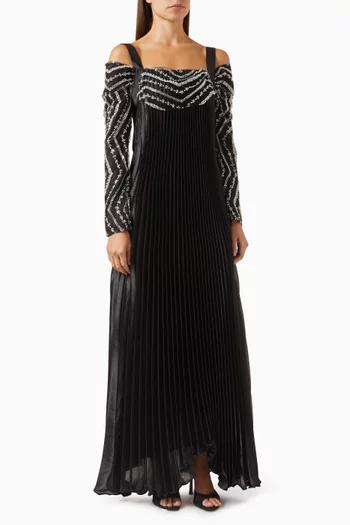 Sequin-embellished Dress in Organza