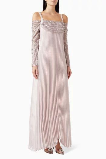 Sequin-embellished Dress in Organza