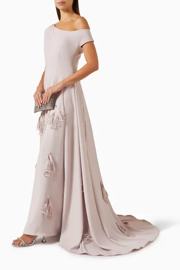 3D Floral Motif Gown