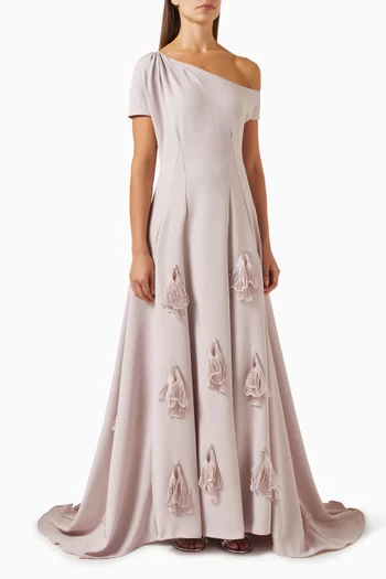 3D Floral Motif Gown