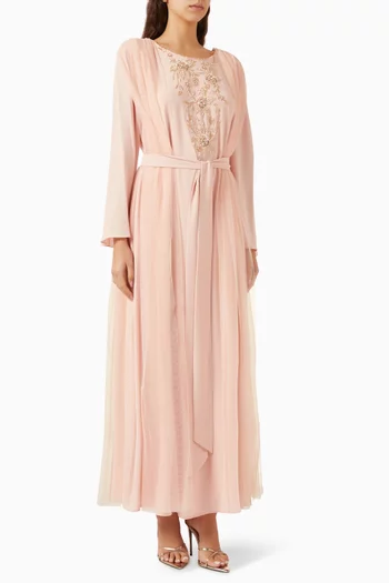 Embellished Belted Kaftan