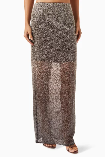 Embellished Maxi Skirt