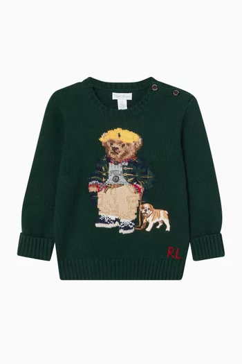 Polo Bear Sweater in Cotton-knit