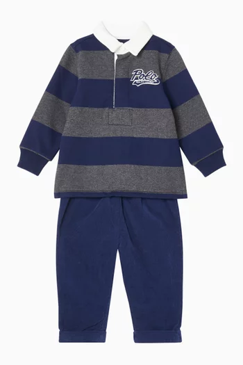 Striped Rugby Polo T-shirt