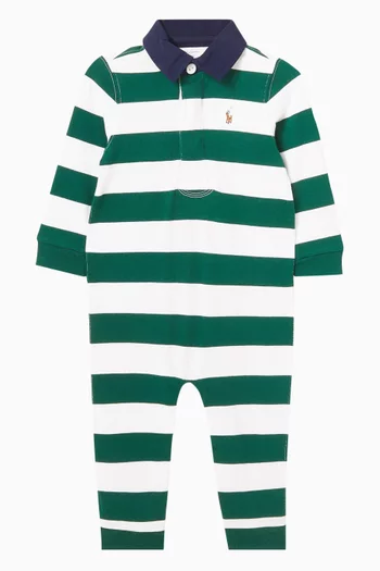Striped Romper in Cotton