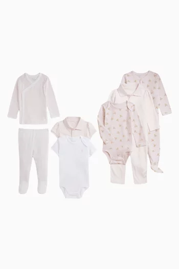 طقم هدايا بطبعة بالكامل، 7 قطع