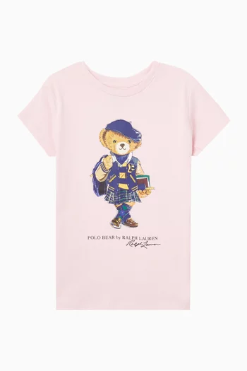 Polo Bear T-shirt in Cotton Jersey