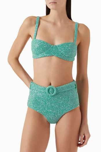 Peresphone Beaded Bikini Top