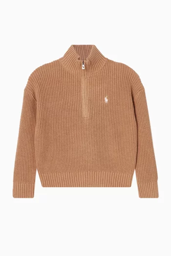Pony Half-zip Sweater