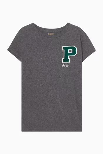 Logo Patch T-shirt in Cotton
