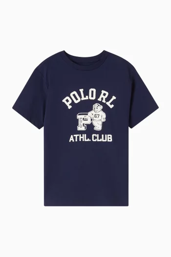 Logo-print T-shirt in Cotton Jersey