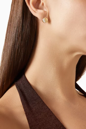 Riva Stud Earrings in 18kt Gold
