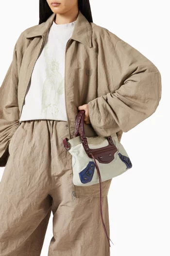 2010s First City Shoulder Bag in Tri-colour Leather