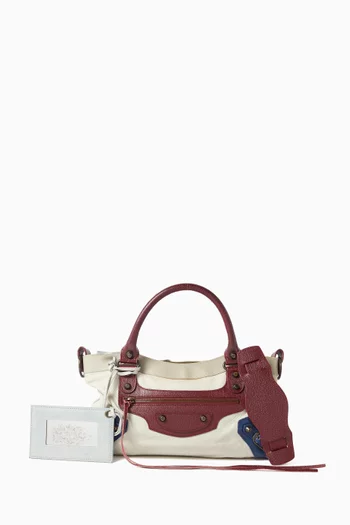 2010s First City Shoulder Bag in Tri-colour Leather