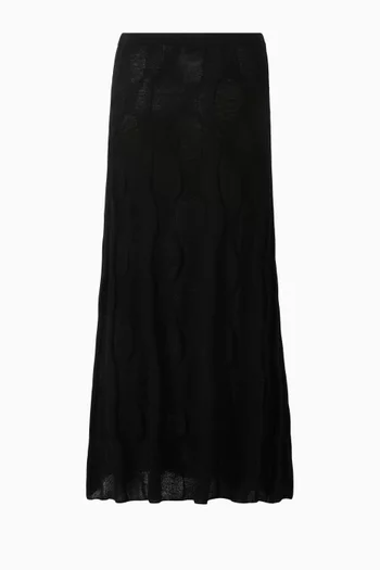 Waves Maxi Skirt in Viscose