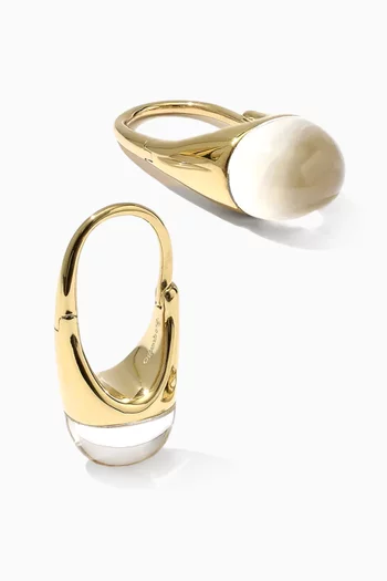 Roscida Quartz Earrings in 14kt Gold Vermeil