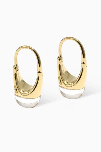 Roscida Quartz Earrings in 14kt Gold Vermeil