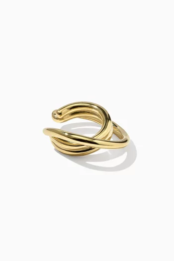 Loom Single Ear Cuff in 14kt Gold Vermeil