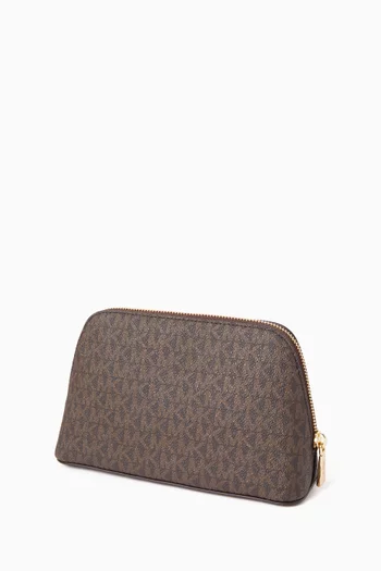 Medium Jet Set Travel Pouch in Logo Canvas