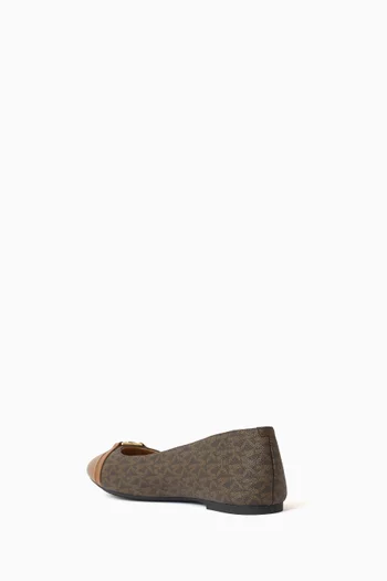 Mandy Ballet Flats in Signature Canvas