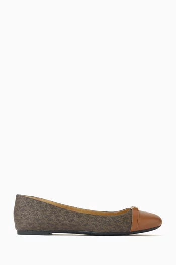 Mandy Ballet Flats in Signature Canvas