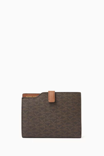 Jet Set Signature Logo Passport Wallet