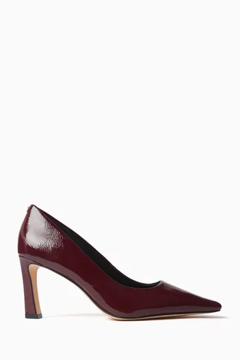 Darrah Crackled Pumps in Patent Leather