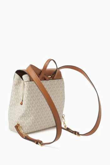 حقيبة ظهر تريبيكا صغيرة قنب بنقشة شعار الماركة