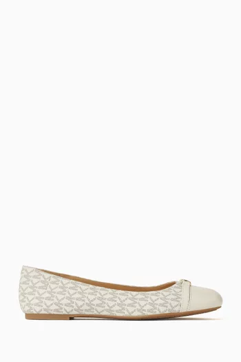 Mandy Ballet Flats in Signature Canvas