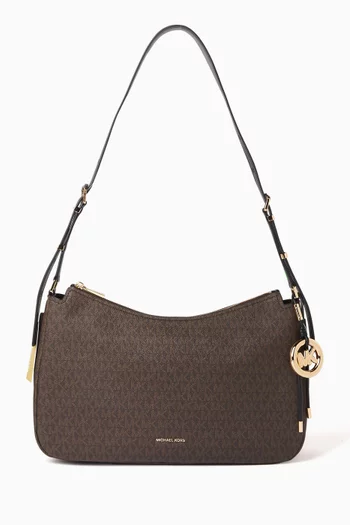 Medium Nolita Convertible Shoulder Bag in Logo Canvas