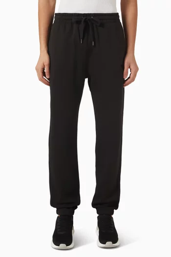 بنطال رياضي بشعار الماركة مزيج قطن