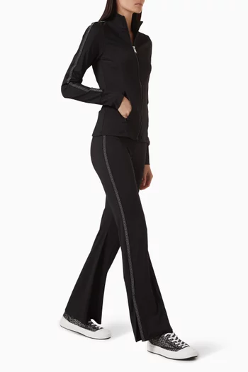 Logo-tape Flared Leggings