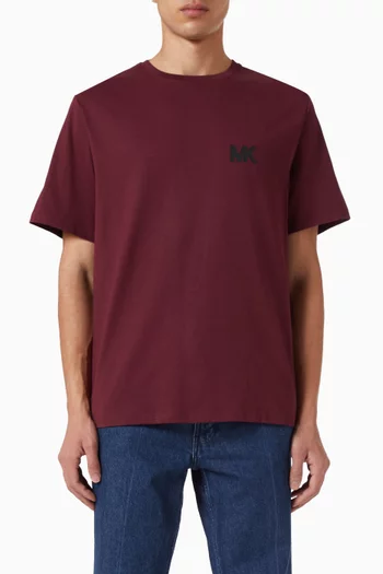Logo Appliqué T-shirt in Cotton