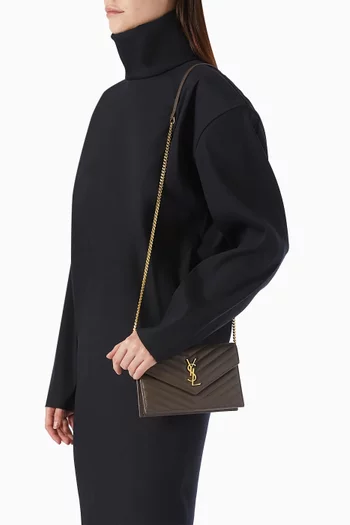 Cassandre Envelope Chain Wallet in Lambskin